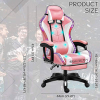 Thumbnail for Gaming Chair Racing Chair + Desk - Homyspire NZ