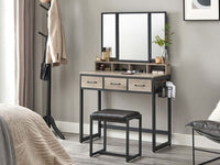 Thumbnail for VASAGLE Makeup Vanity with Stool Dressing Table