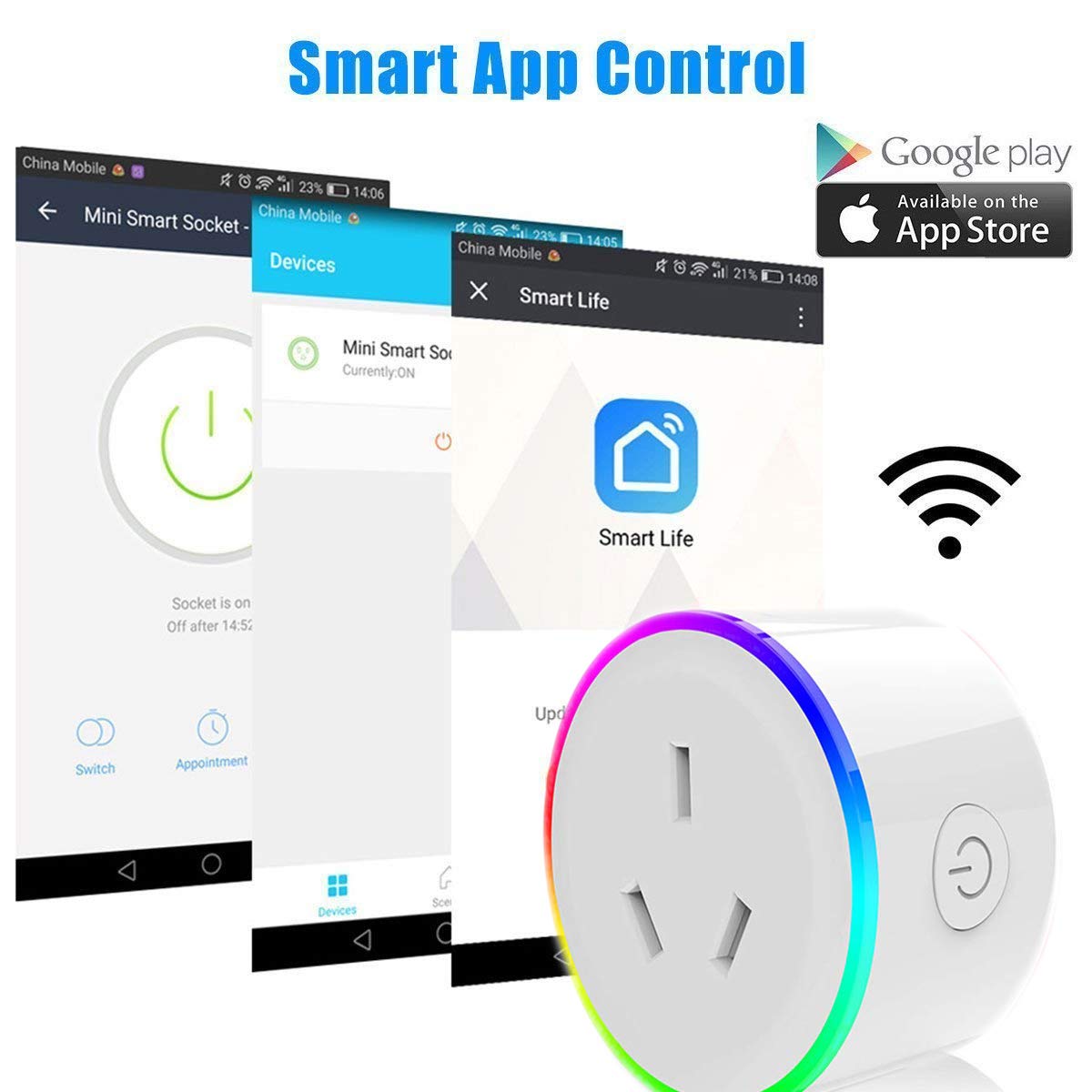 Wifi Smart Plug with RGB light