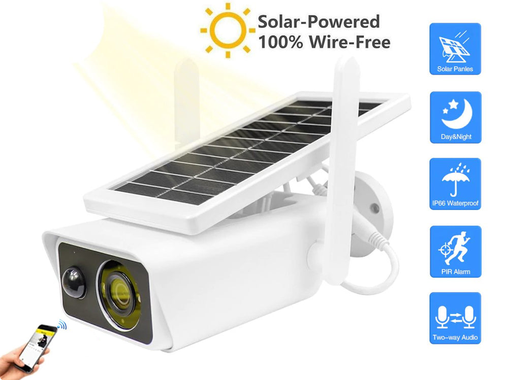 Solar Wireless Security Camera HD 1080P - Homyspire NZ