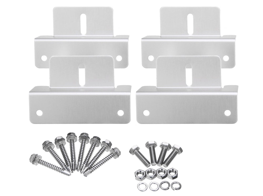 Solar Panel Mount Kit - Z Bracket For Rv/Roof Z Bracket For Rv/Roof Solar Panel Mounting Kit 4 Pcs - Homyspire NZ