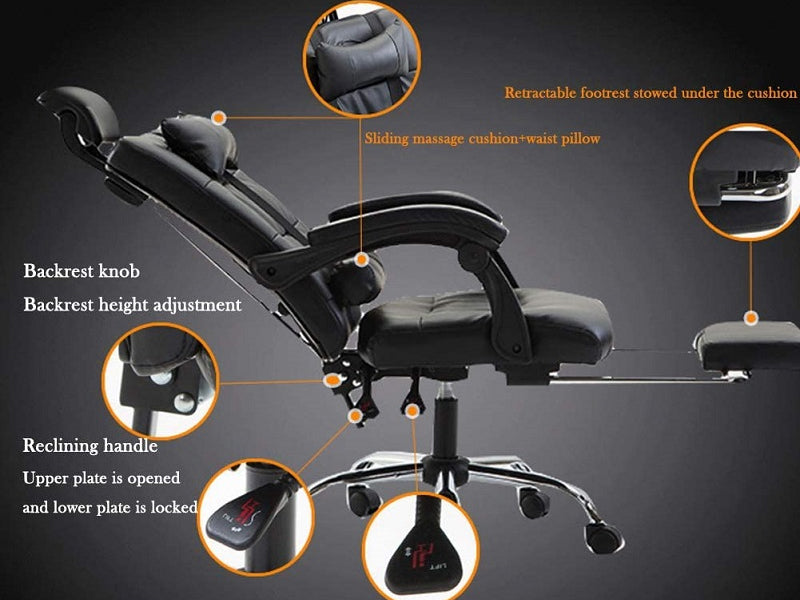 Office Chair with Footrest - Homyspire NZ