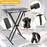 Thumbnail for X-Style Piano Keyboard Stand Adjustable