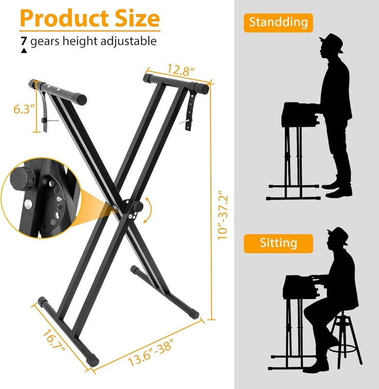 X-Style Piano Keyboard Stand Adjustable