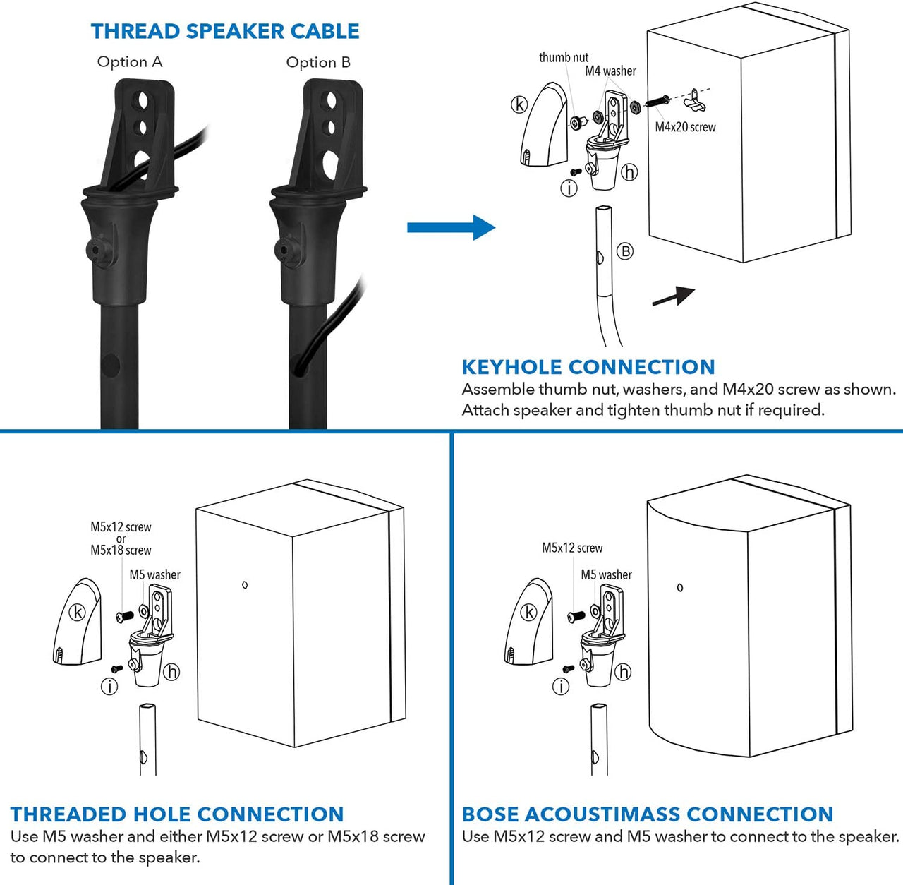 Speaker Stands Set of Two Speakers