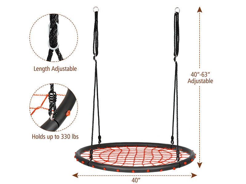 Hammock Swing Seat 60cm Spider Web Round