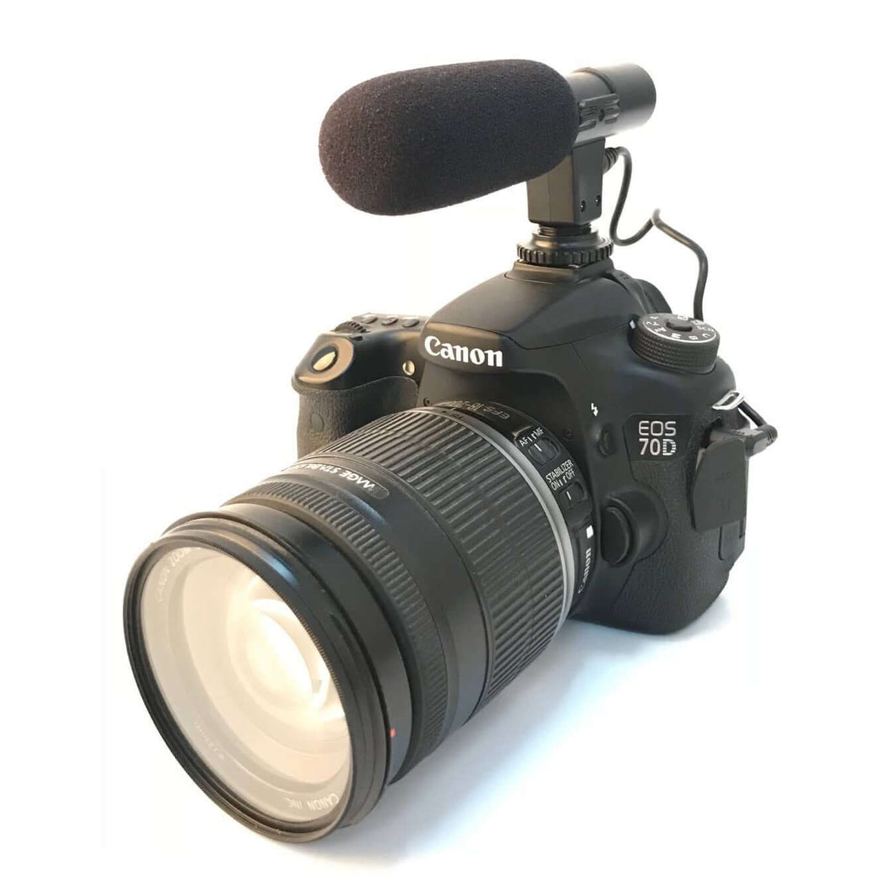 Camera Microphone with CR2 3V Li-battery