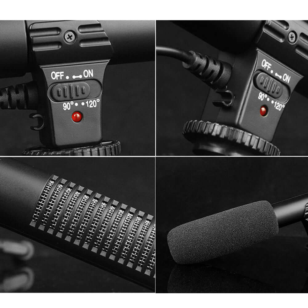 Camera Microphone with CR2 3V Li-battery