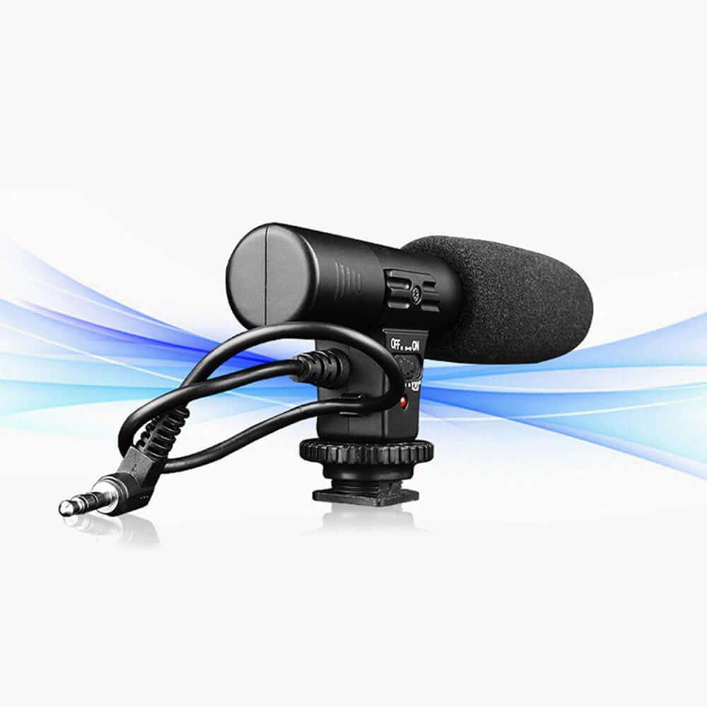 Camera Microphone with CR2 3V Li-battery