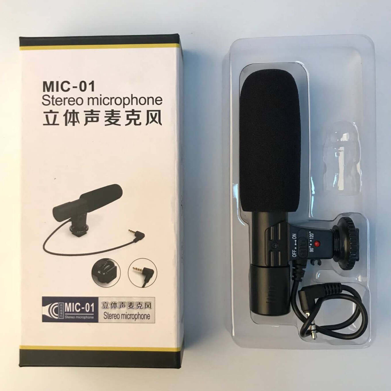 Camera Microphone with CR2 3V Li-battery