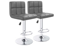 Thumbnail for Adjustable Swivel Armless Bar Stools With Pu Leather - Homyspire NZ