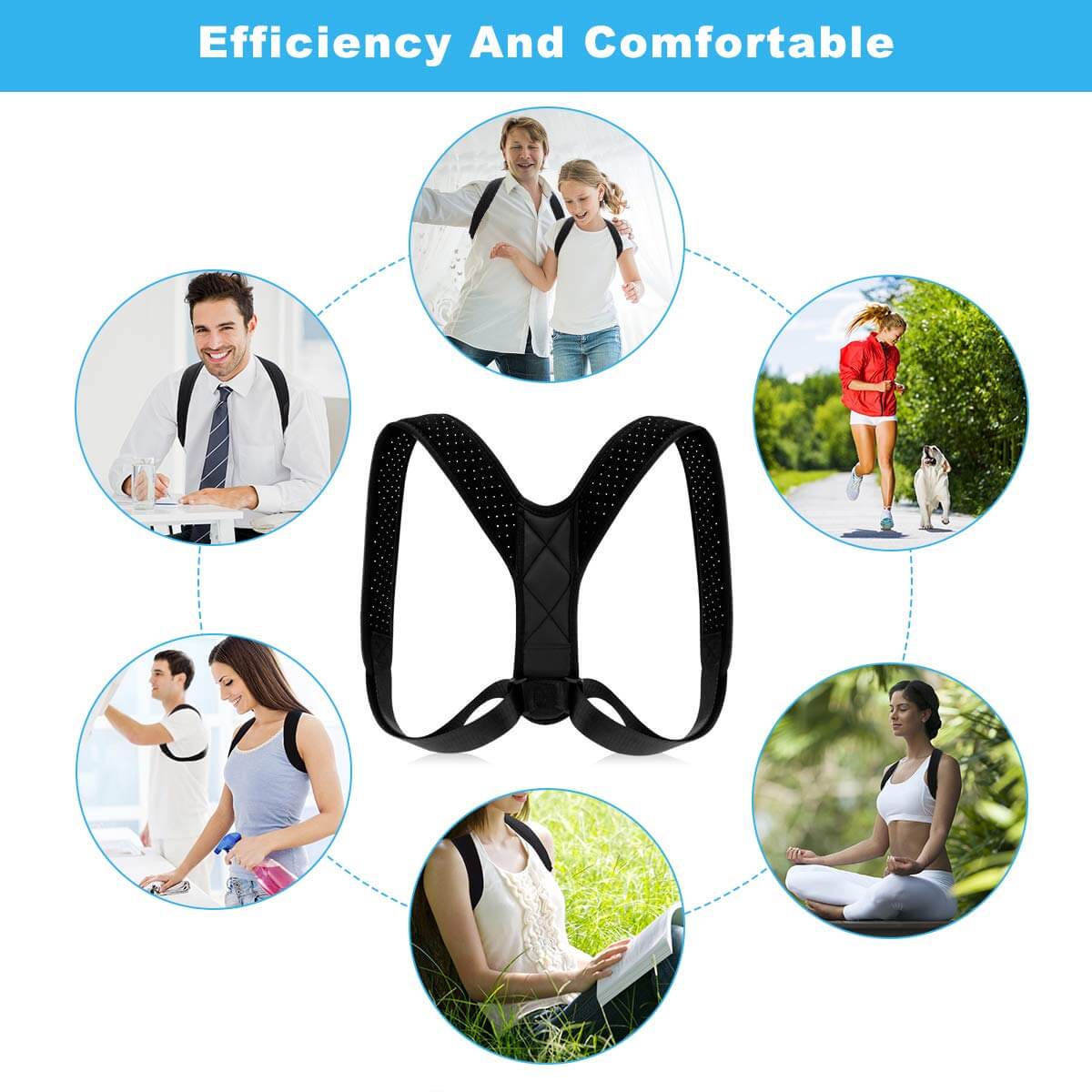 Adjustable Posture Corrector Back Support XL