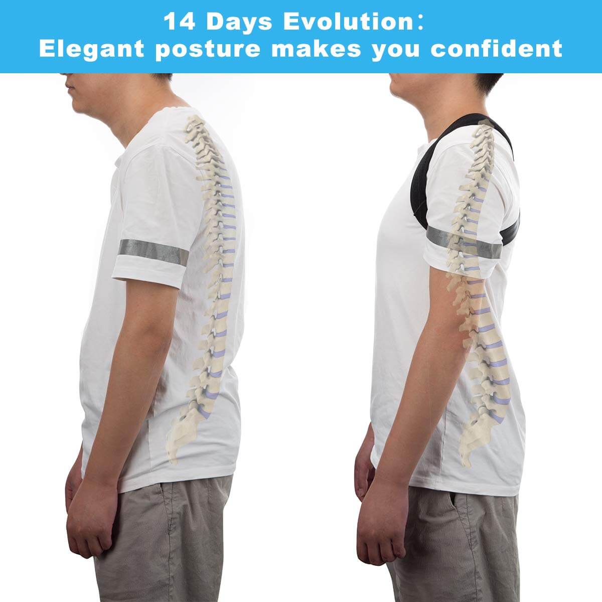 Adjustable Posture Corrector Back Support XL