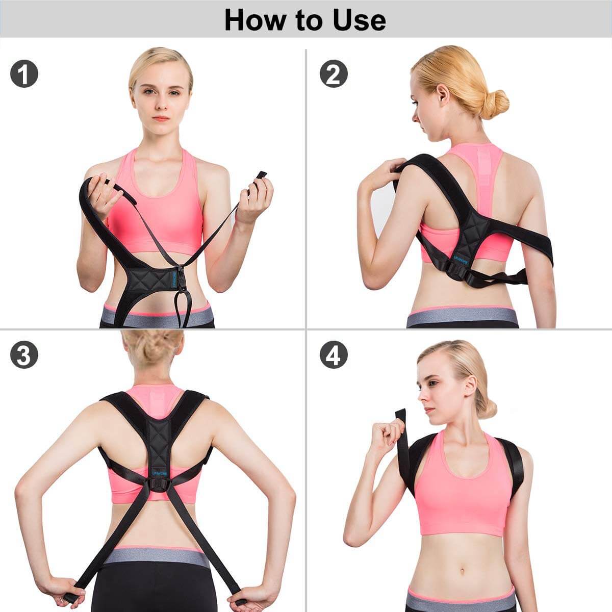 Adjustable Posture Corrector Back Support XL