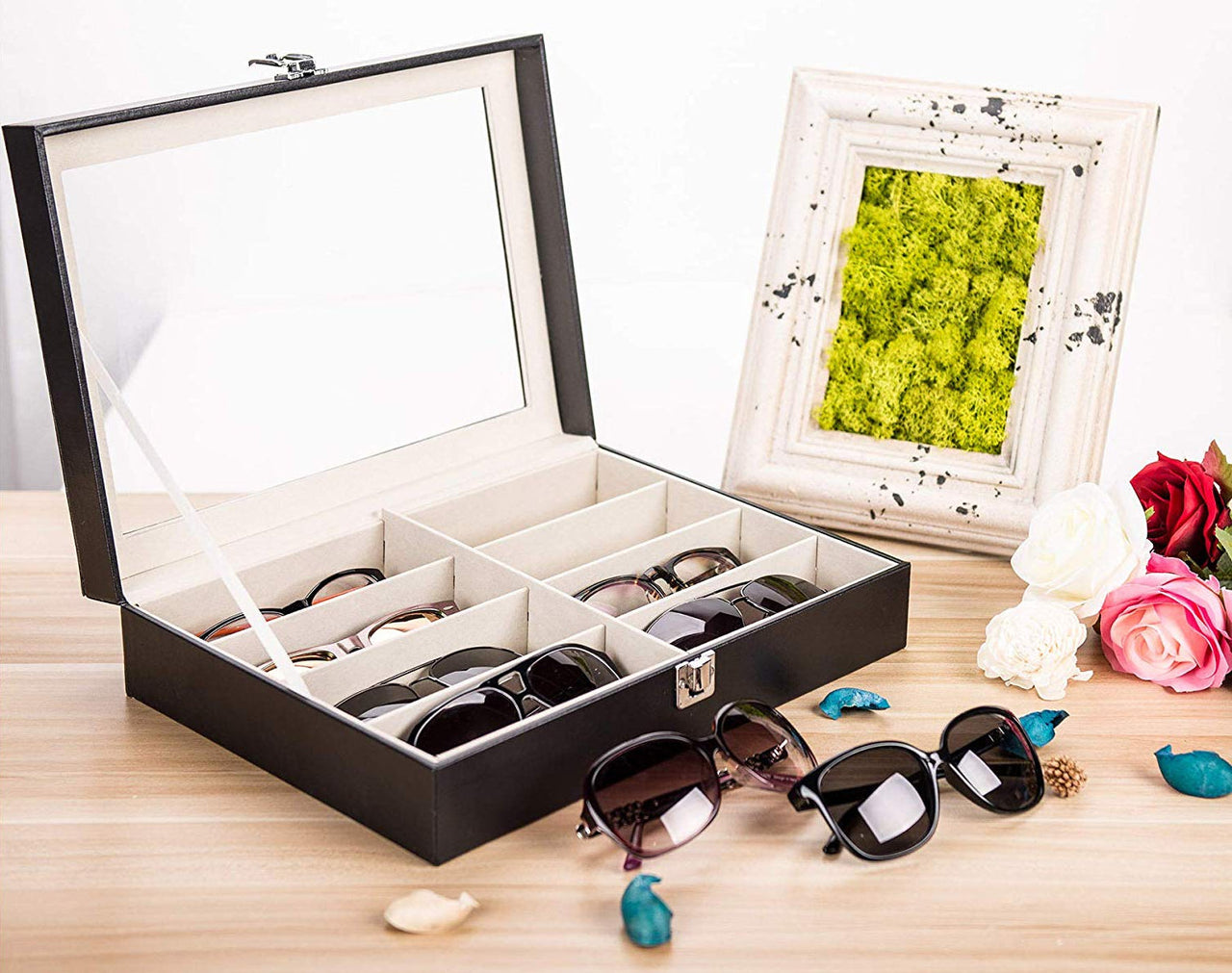 Sunglasses Case Organizer Eyeglasses Storage Box