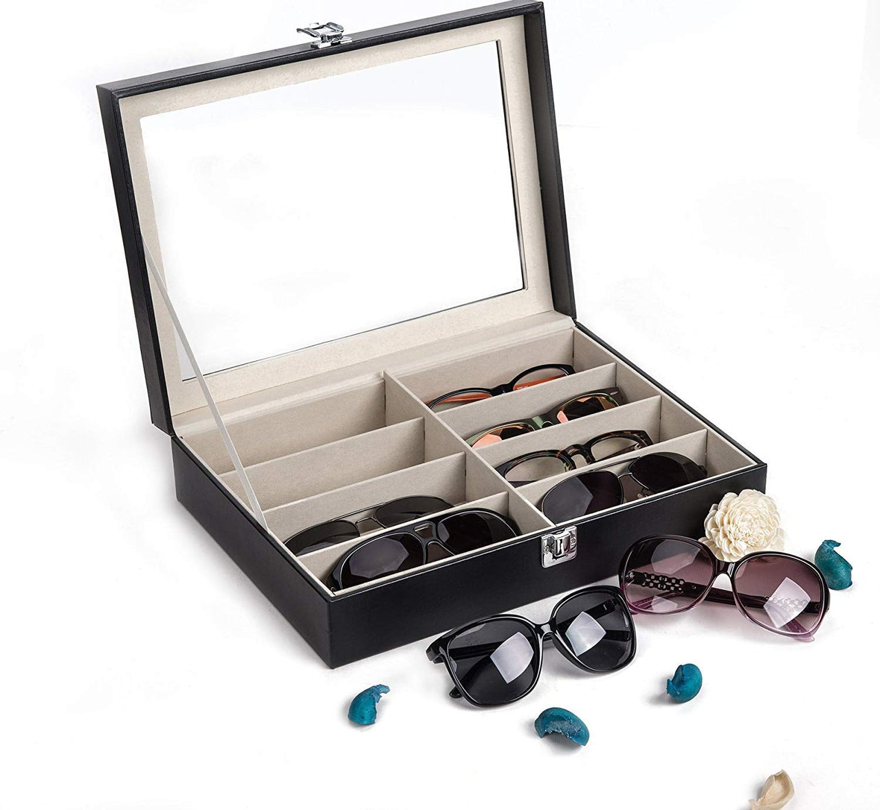 Sunglasses Case Organizer Eyeglasses Storage Box