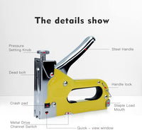 Thumbnail for Staple Gun, 3 Way Stapler Tool Kit 3 - In - 1