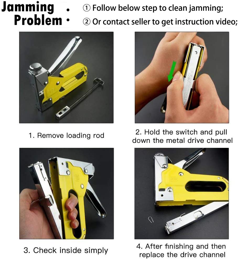 Staple Gun, 3 Way Stapler Tool Kit 3 - In - 1