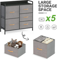 Thumbnail for Tallboy 5 Drawer Dresser for Bedroom - Homyspire NZ