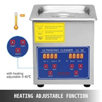 Thumbnail for Ultrasonic Cleaner 2L Jewellery Cleaner - Homyspire NZ