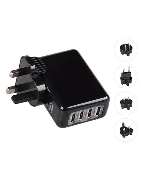 USB 4 Port Wall Charger