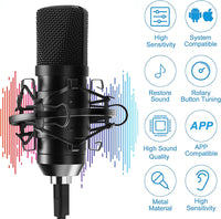 Thumbnail for Usb Condenser Microphone Mic With Stand - Homyspire NZ