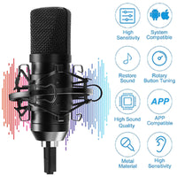 Thumbnail for Usb Condenser Microphone Mic With Stand - Homyspire NZ