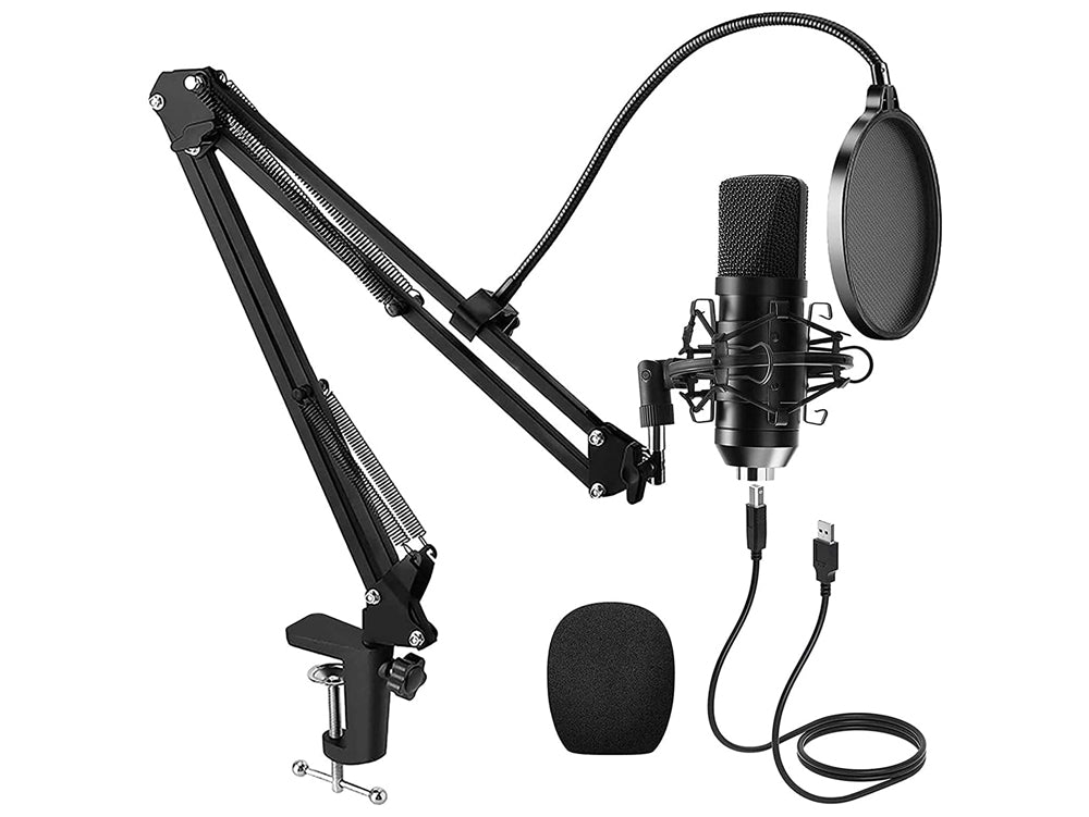 Usb Condenser Microphone Mic With Stand - Homyspire NZ