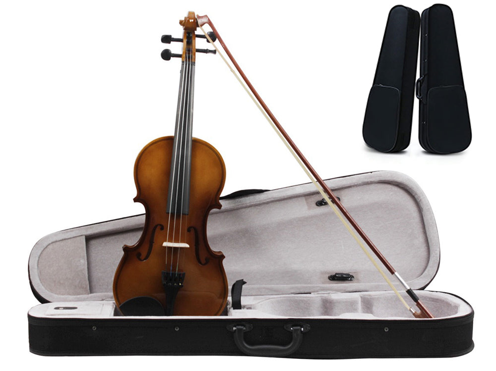 Full-size 4/4 Violin with Carrying Case Nature - Homyspire NZ