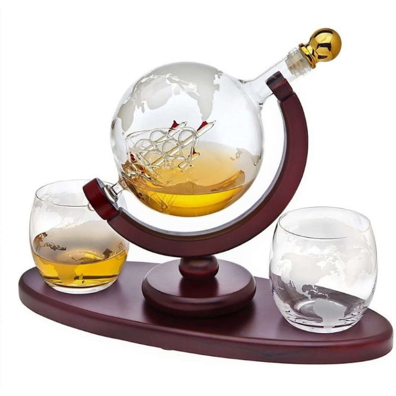 Whiskey Decanter 850ml 2 Glasses - Homyspire NZ