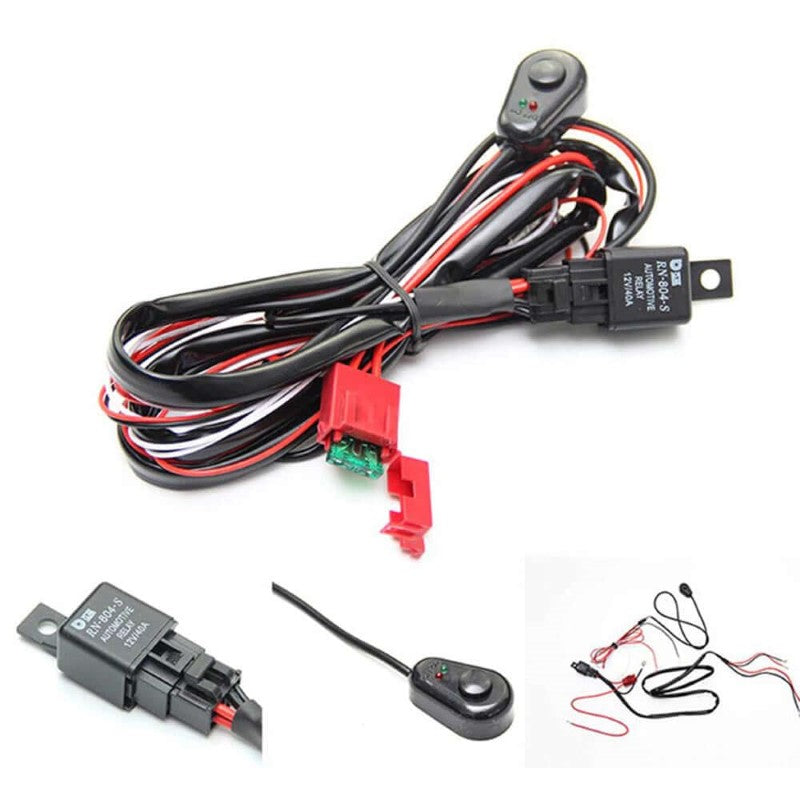 LED Light Bar Wiring Harness 12V 40A