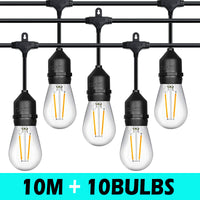 Thumbnail for Outdoor Festoon Light String Lights 10M 10 LED Bulbs