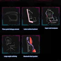 Thumbnail for Gaming Chair with Speaker and RGB Light