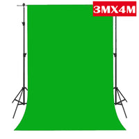 Thumbnail for Chromakey Green Screen Backdrop 3M X 4M Muslin Background