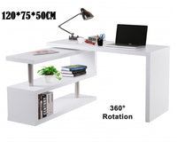 Thumbnail for Computer desk with bookshelf Office Desk