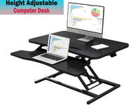 Thumbnail for Height Adjustable Computer Desk Table