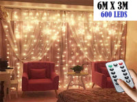 Thumbnail for Curtain Lights Warm White 6X3M