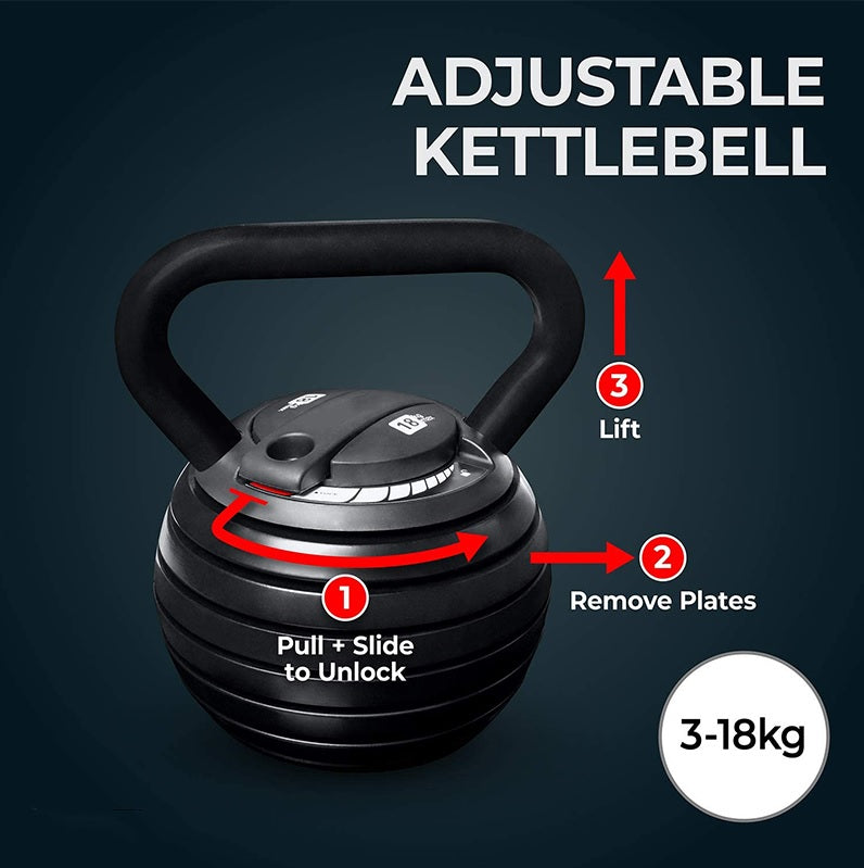 Adjustable Kettlebell 18kg/40lbs