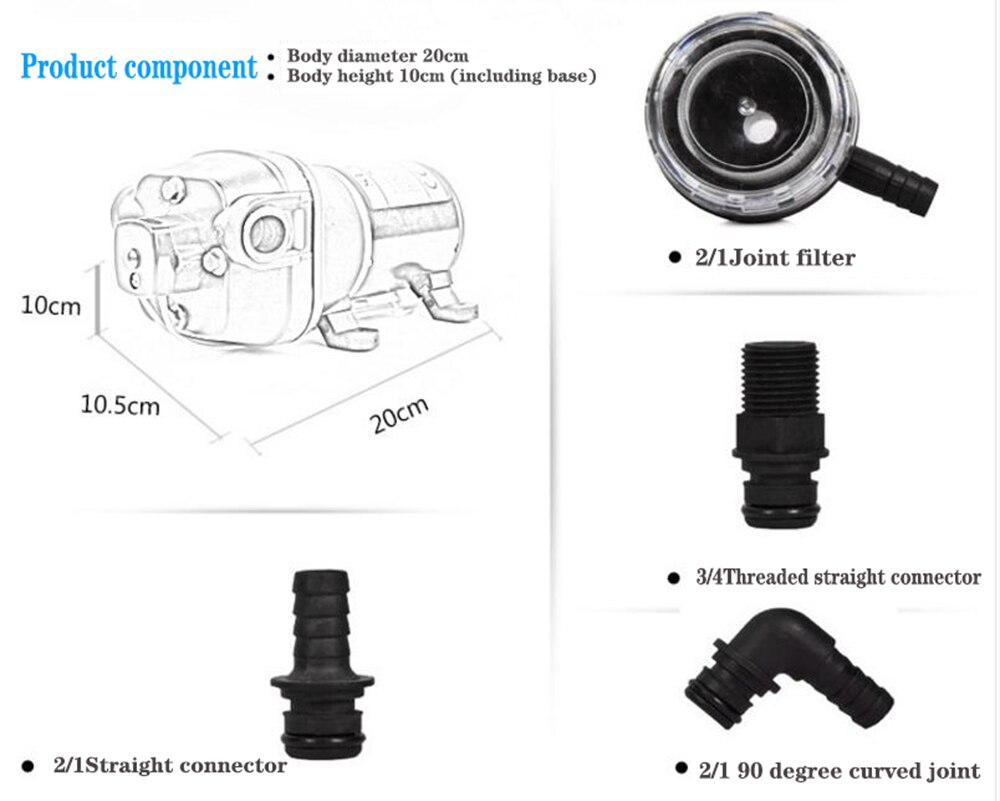 Water Pump Self priming 12V 40PSI