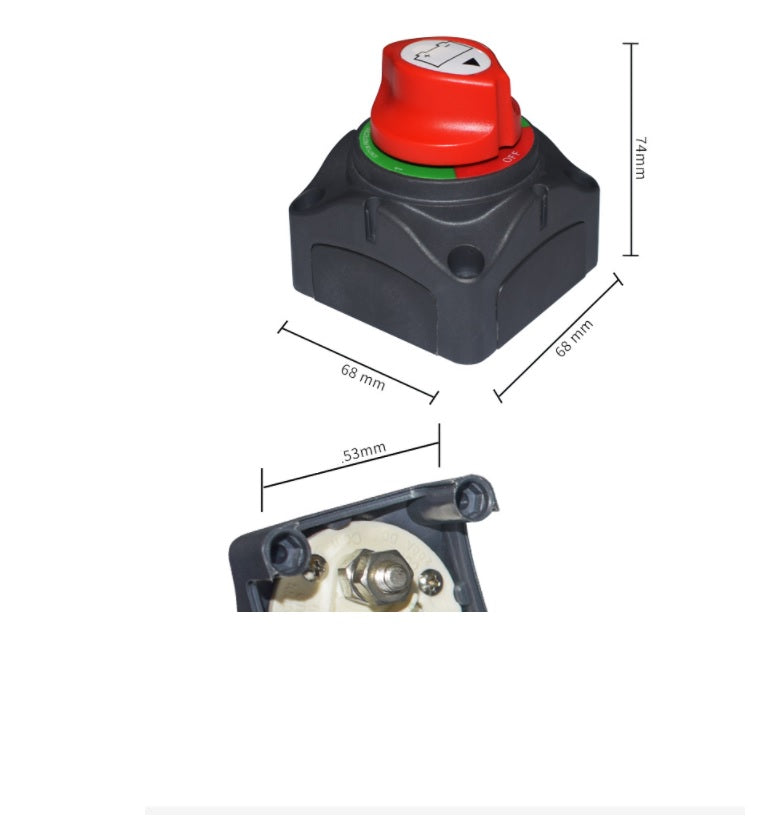 Rotary Dual Bank Battery Isolator Switch 12v/24v 200A