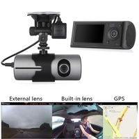 Thumbnail for Dual Car Dash Camera with GPS - Front and Rear