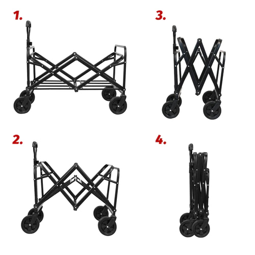 Camping Trolley Cart Wagon Cart Picnic Beach Trolley