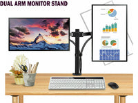 Thumbnail for Dual Arm Monitor Mount Stand Bracket