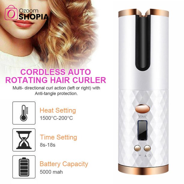 Hair Curler Cordless Automatic