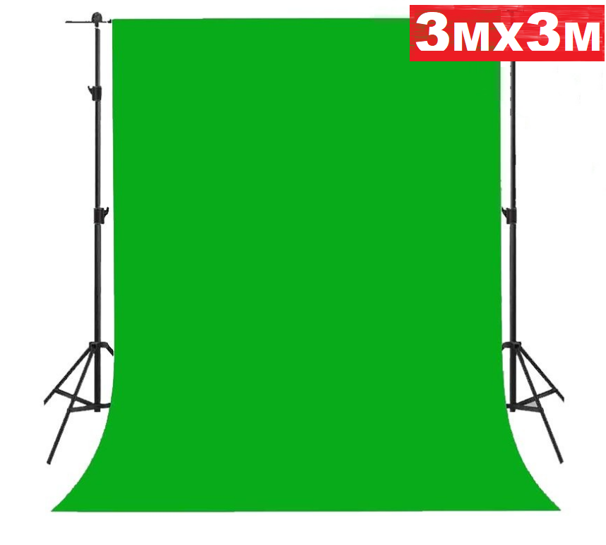 Chromakey Green Screen Backdrop 3M X 3M