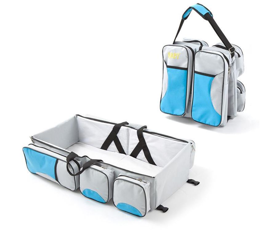 3 in 1 Nappy Bag Diaper Bag Travel Bassinet Nappy Changing Station Carrycot Baby Bed