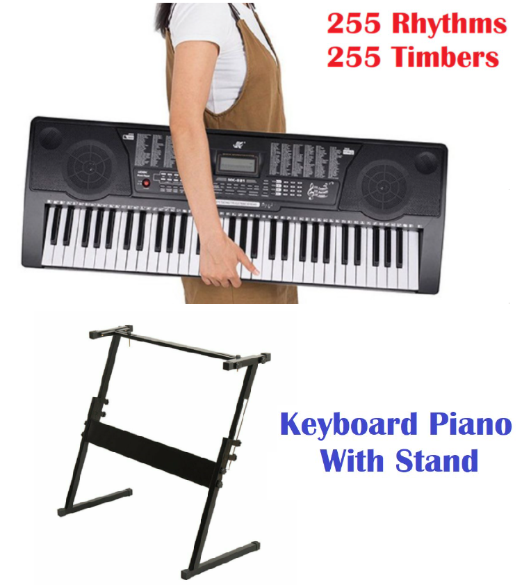 61 Key Electronic Piano Keyboard & Stand