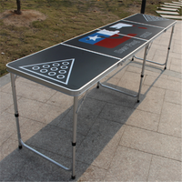 Thumbnail for 8' Beer Pong Table - Lightweight & Portable with Carrying Handles