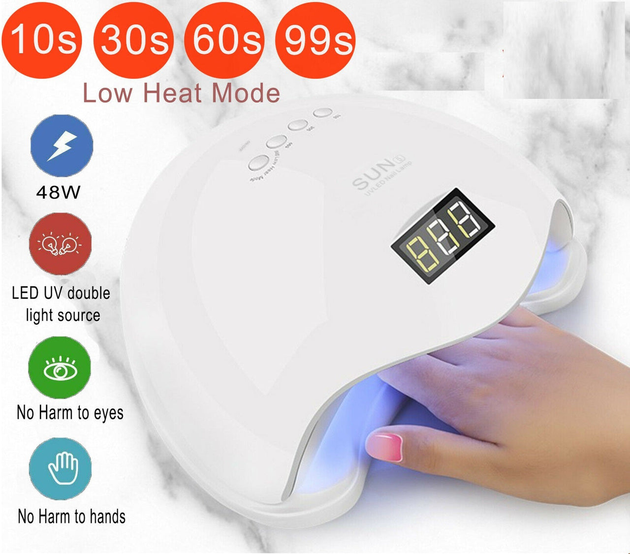 48W LED Light UV Nail Dryer Fast Drying GEL Nail Dryer