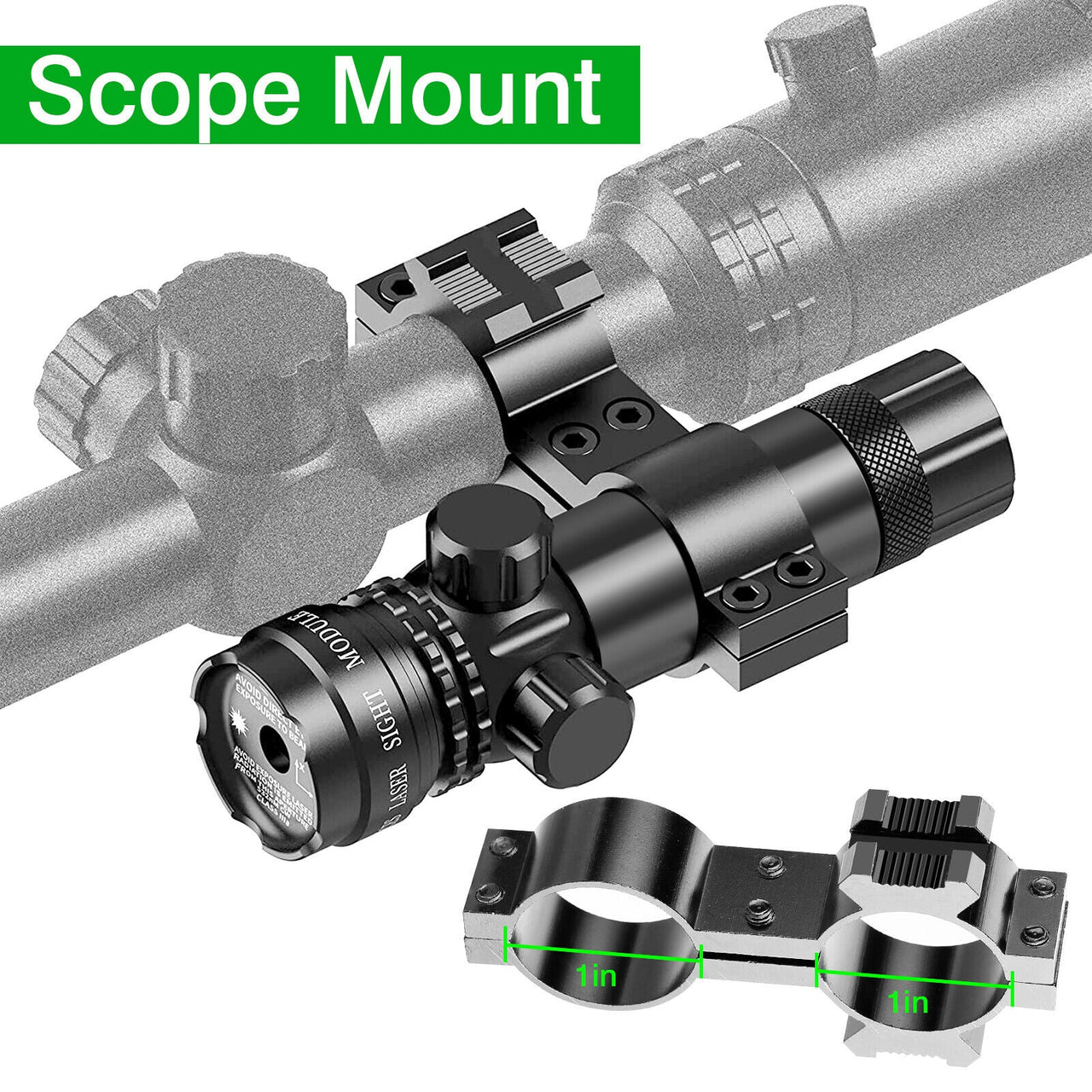 Tactical Green Laser Sight Rifle Dot Scope